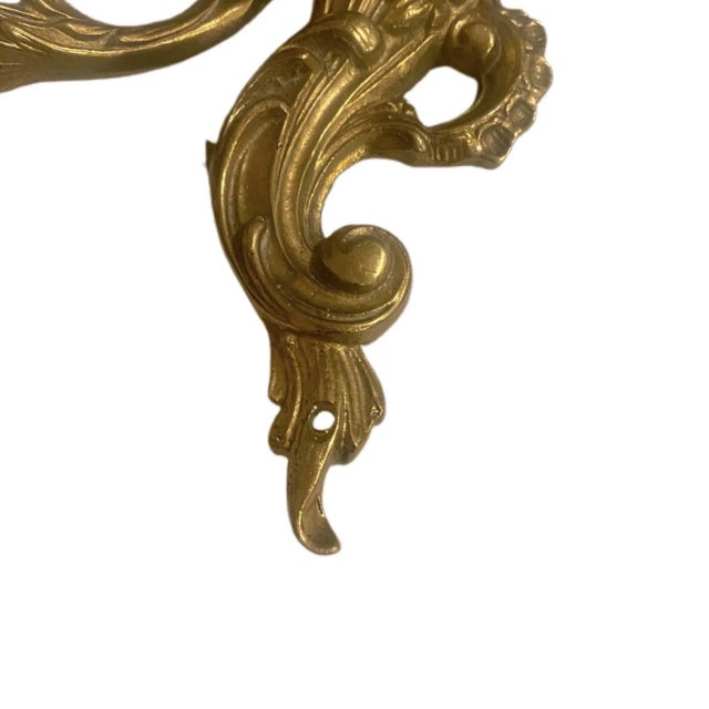 Rococo 19th Century French Rococo 5 Arm Wired Wall Sconces - A Pair For Sale - Image 3 of 11