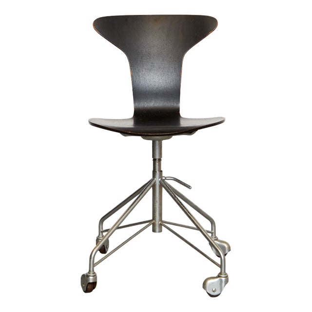 Model 3115 Mosquito Munkegaard School Chair by Arne Jacobsen for Fritz Hansen, 1960s For Sale