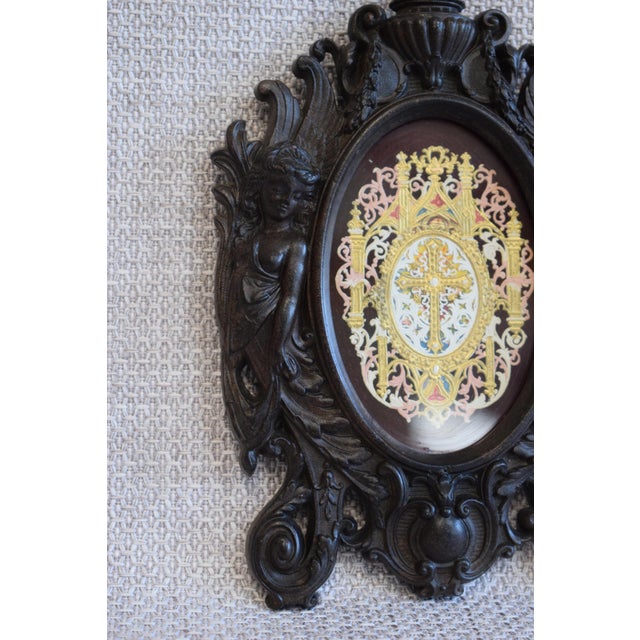Antique Victorian French Black Photo Frame For Sale - Image 15 of 17