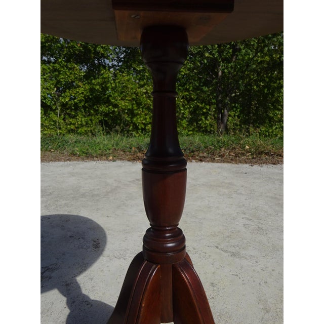 English Wooden and Leather Side Table, 1960s For Sale - Image 17 of 18