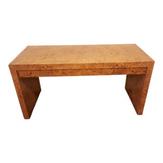 Mid 20th Century Mid Century Modern Hekman Burled Desk For Sale
