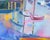 1994 “Blue Harbor” Oil on Canvas Painting By For Sale In Indianapolis - Image 6 of 9