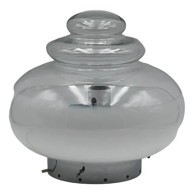 Large Space Age UFO Flying Saucer Table Lamp, Italy, 1960s For Sale