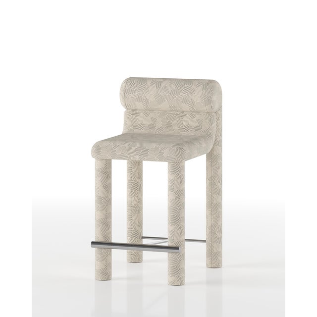 Beige TACTO Counter Stool from Levantin Studio For Sale - Image 8 of 11