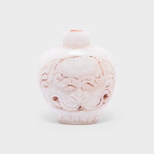 Early 20th Century Chinese Stone Snuff Bottle With Fu Lion For Sale - Image 5 of 5