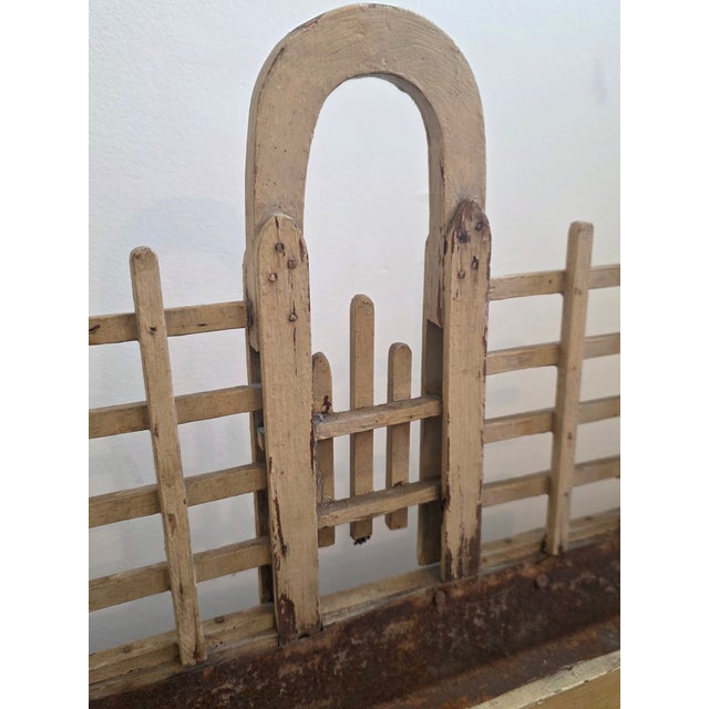 Folk Art Vintage Folk Art Style Trellis Planter Box For Sale - Image 3 of 10