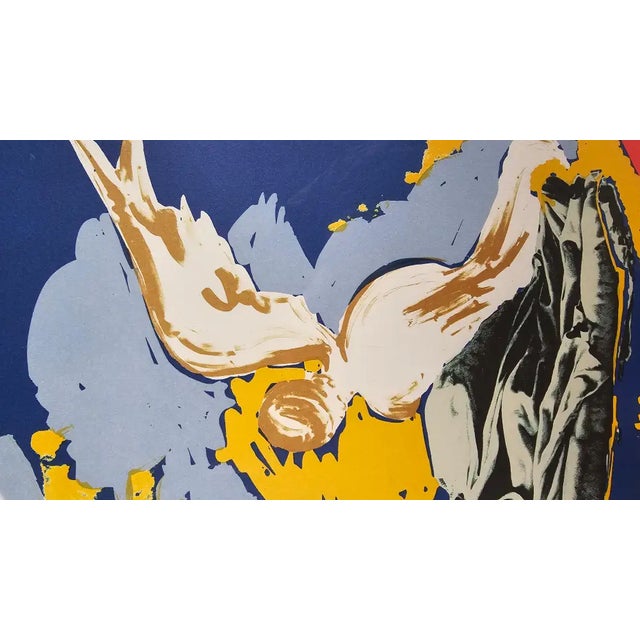 Royal Blue Salvador Dali Lithograph Limited Edition Hand Signed -the Immaculate Conception 1979 For Sale - Image 8 of 15