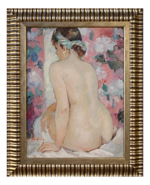 French Artist, Female Nude, 1950, Oil on Canvas