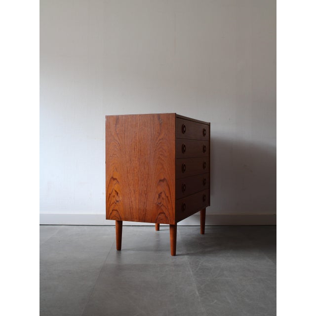 1960s Vintage Danish Chest of Drawers in Teak, 1960s For Sale - Image 5 of 10