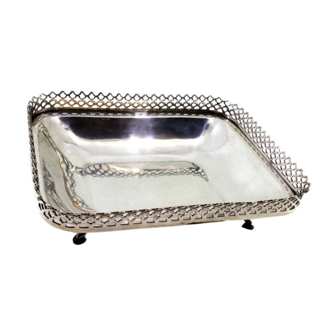 Silver Silver Fruit Bowl with Wire Rack For Sale - Image 8 of 8