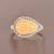 Natural Opal Diamond Ring 6.75 14k W Gold 4 TCW Certified For Sale In New York - Image 6 of 12