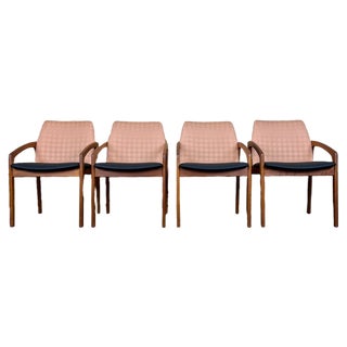 Teak Model 23 Dining Chairs by Henning Kjærnulf, 1970s, Set of 4 For Sale