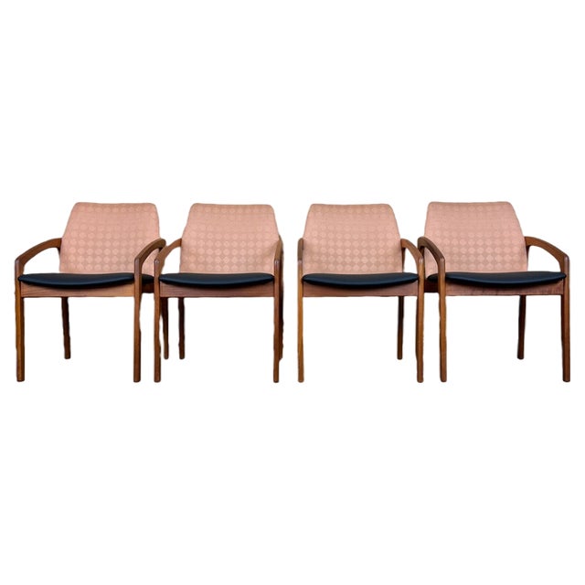 Teak Model 23 Dining Chairs by Henning Kjærnulf, 1970s, Set of 4 For Sale