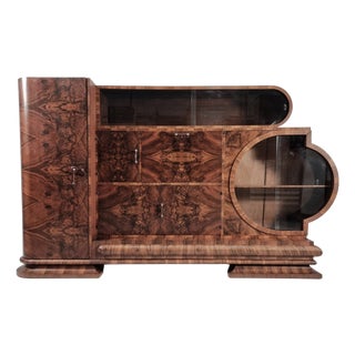 Art Deco Display Sideboard, 1940s For Sale