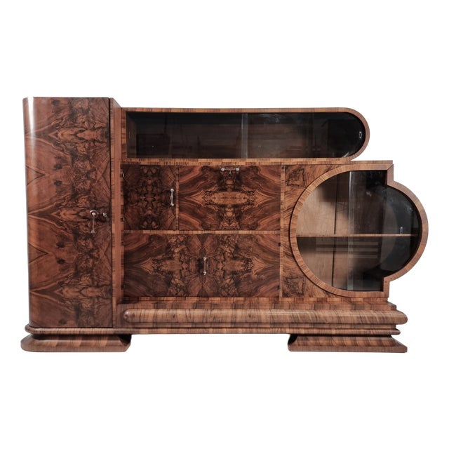Art Deco Display Sideboard, 1940s For Sale