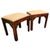 Asian Pair of Vintage W & J Sloane Ming-Style Hardwood Benches With Corner Spandrels For Sale - Image 3 of 10