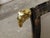 Mid 20th Century Italian Midcentury Horn Tub Chair with Gilt Rams' Heads and New Upholstery For Sale In Atlanta - Image 6 of 11