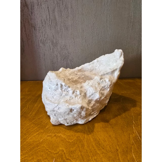 1980s Vintage Plaster Abstract Natural Color Palette Sculpture / Giacometti For Sale - Image 5 of 6