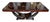 Art Deco Dining Table in Makassar Ebony and Black Lacquer with Gondola Base, 1930, in Very Good conditions. Designed 1920...