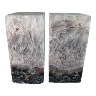 Brazilian Quartz Bookends or Doorstops For Sale