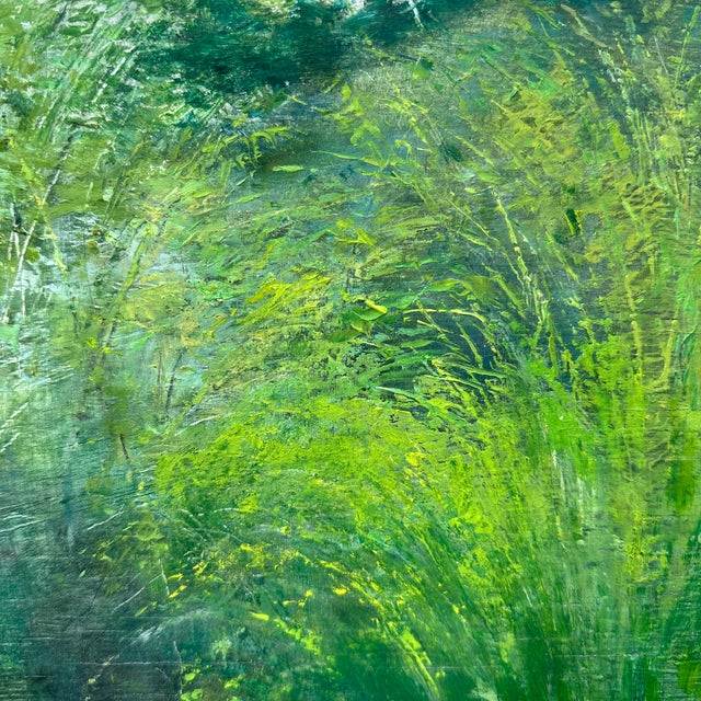 Timoteo Pérez Rubio, Green Landscape, 1920s, Oil on Cardboard For Sale - Image 11 of 18