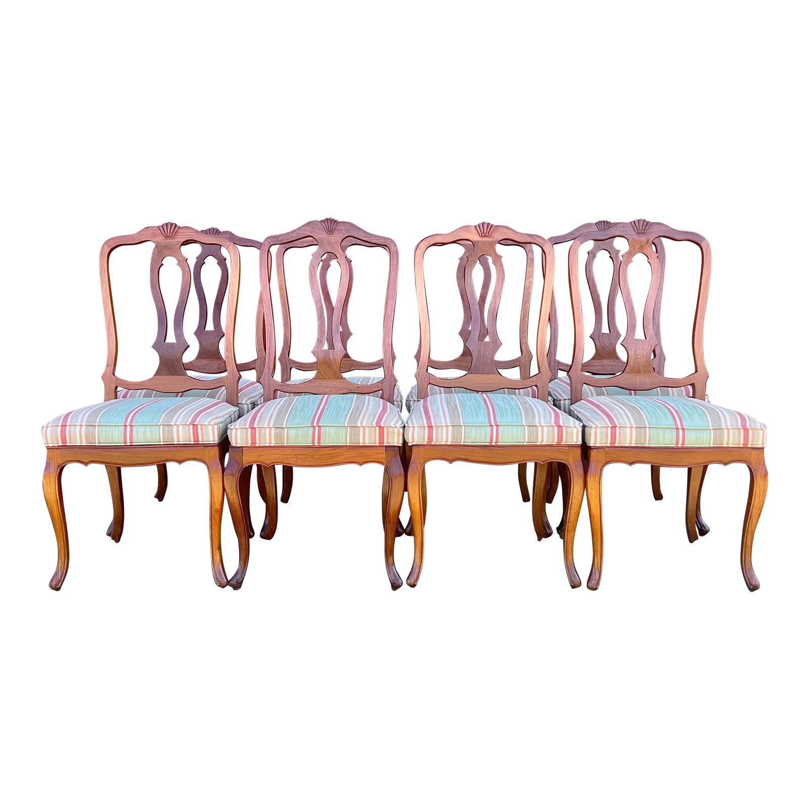French Country Dining Chairs Set of 8 Chairish