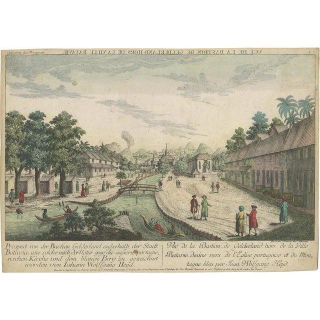 Habermann, The Church Seen from Bastion Gelderland, 1770, Paper For Sale
