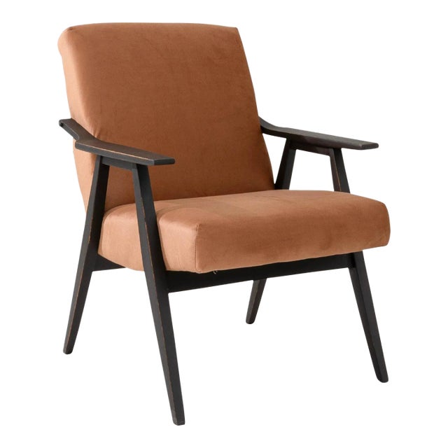 1960s Czech Upholstered Armchair For Sale