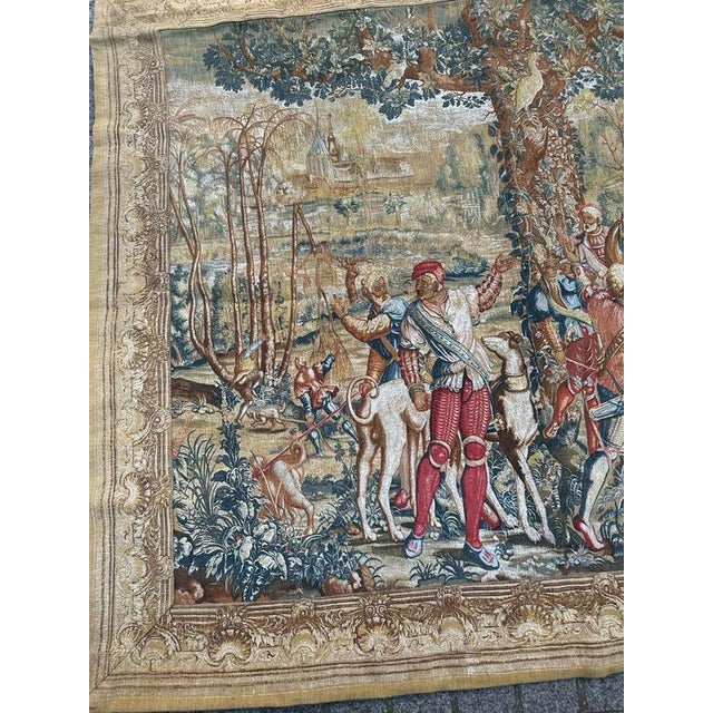 Vintage French Tapestry, 1970s For Sale - Image 4 of 18