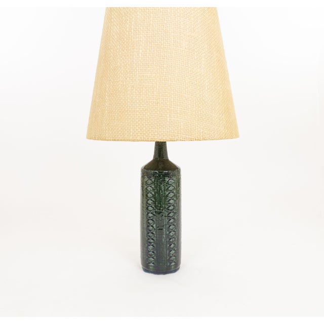 Mid-Century Modern Green Blue Dl/27 Table Lamp by Linnemann-Schmidt for Palshus, 1960s For Sale - Image 3 of 7