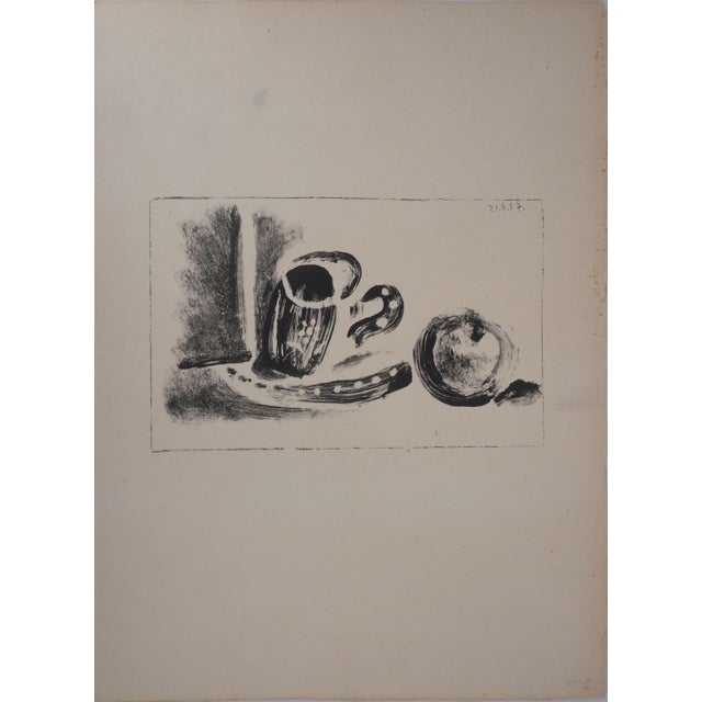 Cup and Apple Lithograph by Pablo Picasso, 1947 For Sale - Image 3 of 6