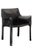 Modern Set of 4 Mario Bellini for Cassina Cab 413 Black Leather Modern Dining Armchairs For Sale - Image 3 of 11