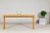 Vintage Elm Wood Console Table with Humpback-Form Stretcher and Openwork Details For Sale - Image 11 of 12