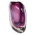 Sommerso Art Glass Vase Hand Blown 7.5in Purple Blue Italian Murano For Sale