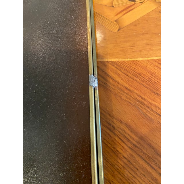 Vintage Post Modern Brass and Beveled Glass Mirror For Sale In Baltimore - Image 6 of 9