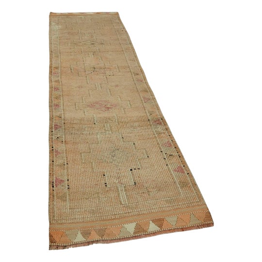 Beige Bohemian Runner Rug For Sale