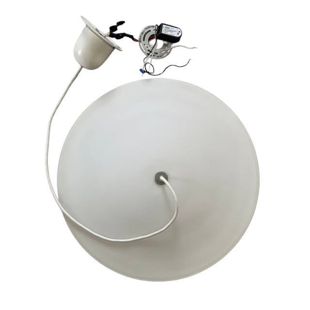 Piet Hein Sinus 550p Opal Glass Pendant Chandelier Danish For Sale In Miami - Image 6 of 7