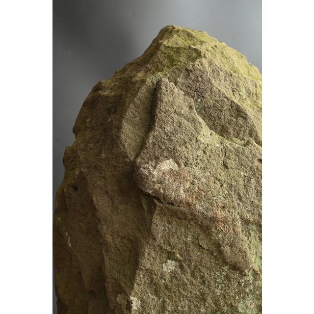 Antique Edo Period Stone Kannon Statue / Made in 1710 / Garden Decoration For Sale - Image 13 of 18