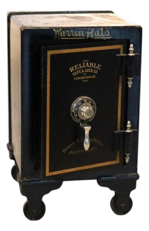 Reliable Safe & Lock Co. Cast Iron Combination Safe C1890