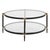 Metal Chadid Round Glass Coffee Table For Sale - Image 7 of 7