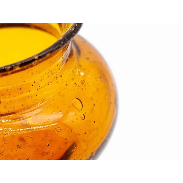 Erik Höglund Glass Vase attributed to Erik Höglund for Boda, Sweden, 1950s For Sale - Image 4 of 5