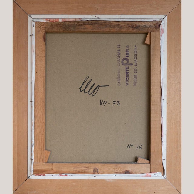 Lleo, Stylised Female Portraits, Mid-20th Century, Oil Paintings, Set of 2 For Sale - Image 12 of 14