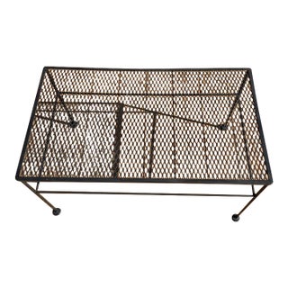 Late 20th Century Wrought Iron Coffee Table For Sale