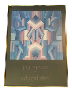 1970s Vintage Jurgen Peters Editions Limited Poster