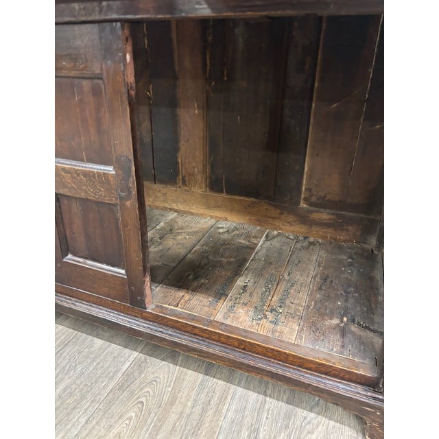 Antique English Oak Pewter Cupboard Welsh Style Dresser For Sale - Image 10 of 11
