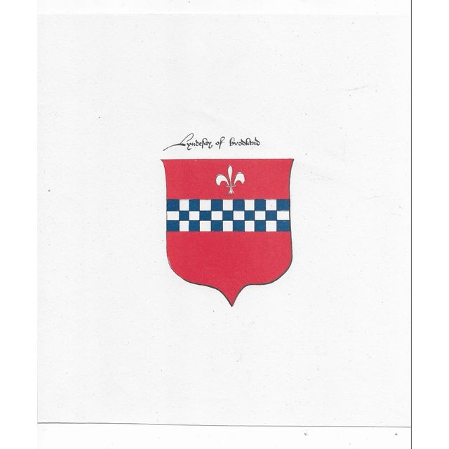 Pair of Antique Coat of Arms Heraldry Engravings For Sale - Image 4 of 4