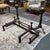Brown Fireplace Fender and Andirons, Set For Sale - Image 8 of 9