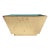 Mid Century Modern Brass and Enamel Tabletop Planter Made in Chicago For Sale