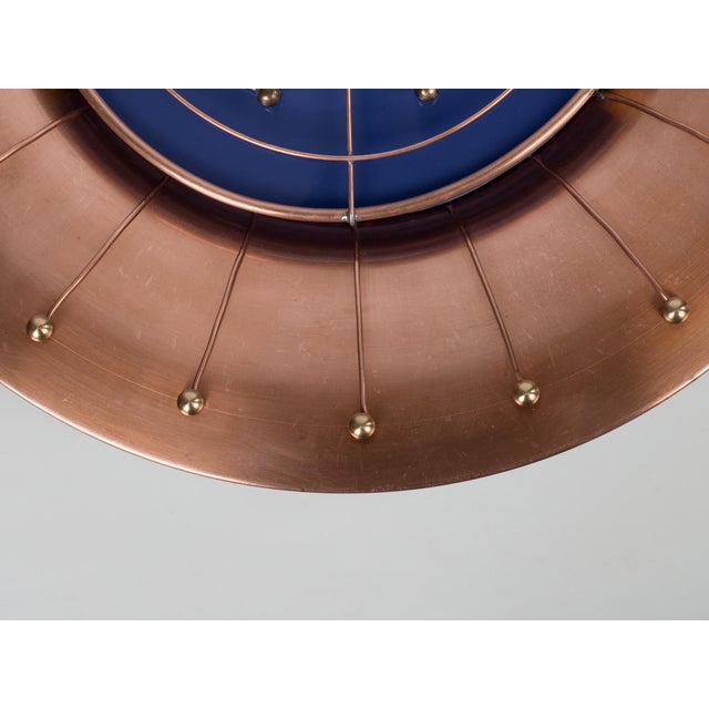 Metal 1970s Mid-Century Modern Copper Decorative Wall Sconce For Sale - Image 7 of 10