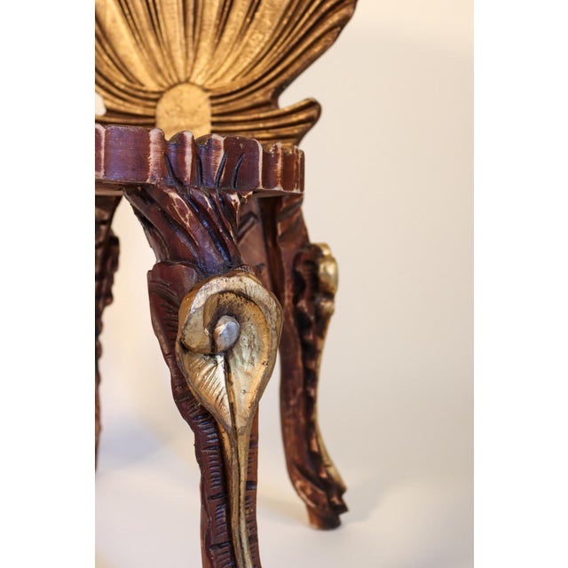 Mid 20th Century Pair of Grotto Style Giltwood Side Chairs For Sale In Austin - Image 6 of 11